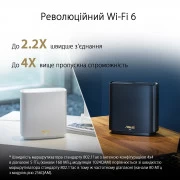 ASUS ZenWiFi XT8 1PK white AX6600 (90IG0590-MO3G70) (UA)