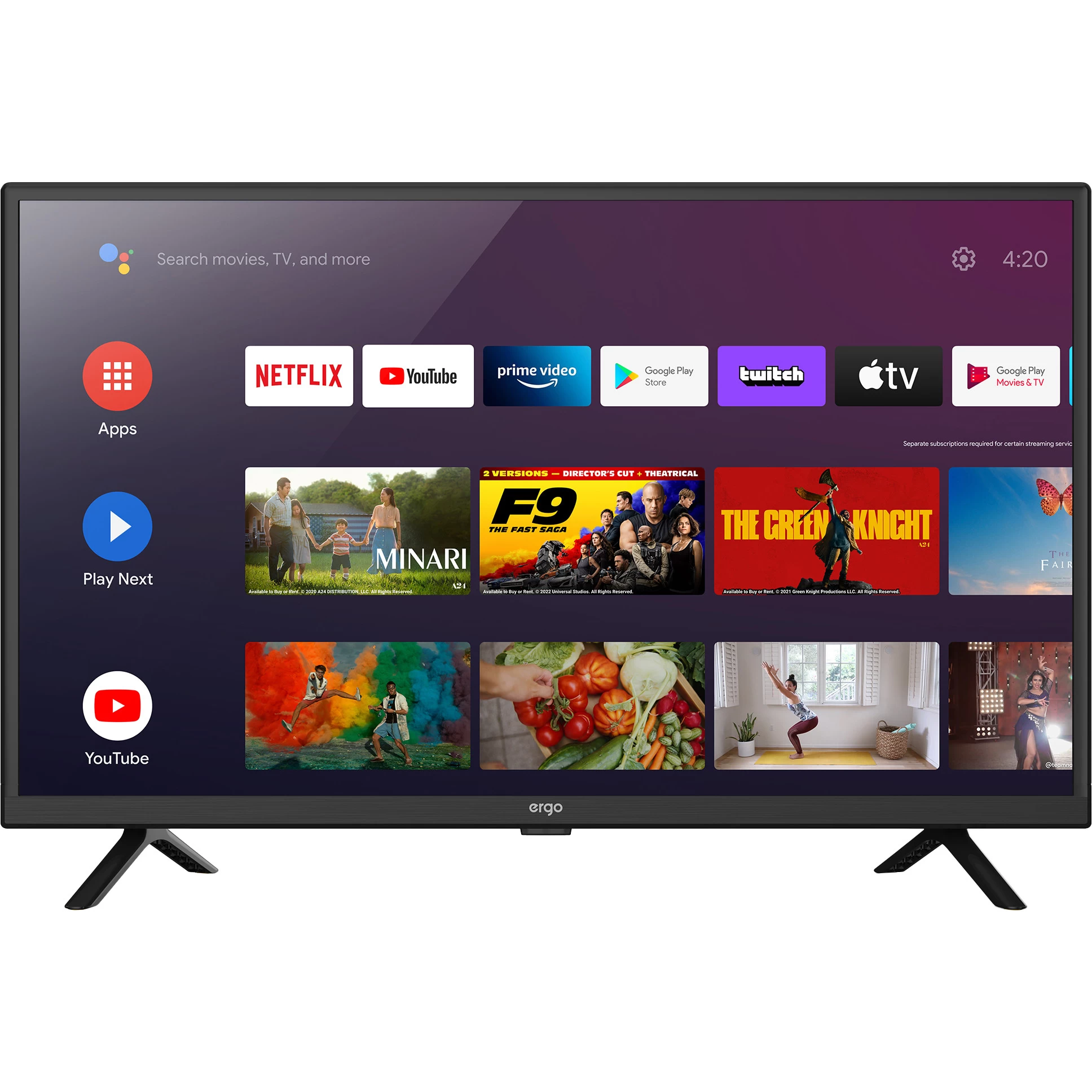 ERGO 32GHS5500 Яскравість, кд/м2 200