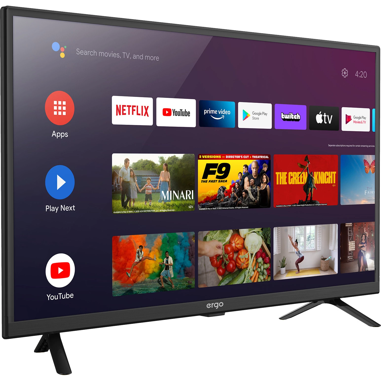 ERGO 32GHS5500 Частота, Гц 60