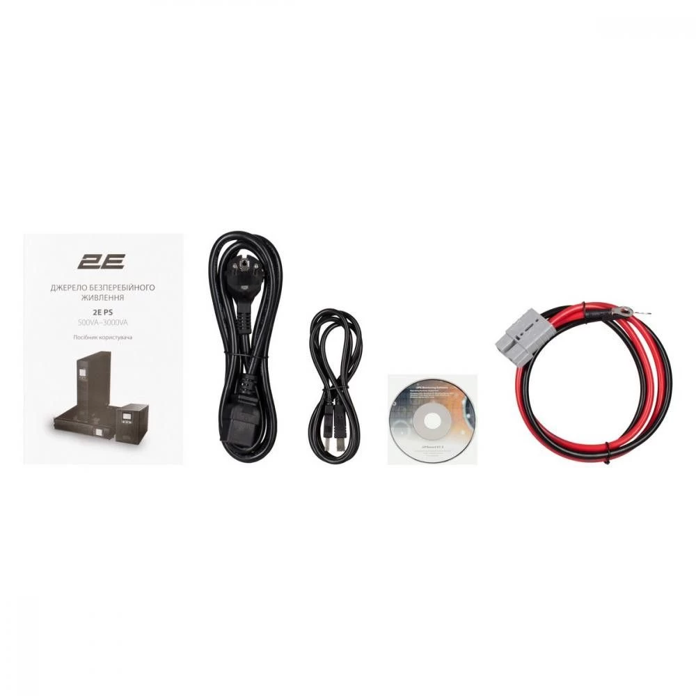 2E PS500L, 500VA/300W, на зовнішні АКБ 12В, 2xSchuko+1xC13 (2E-PS500L) (UA) Бренд: 2E; Тип виконання: