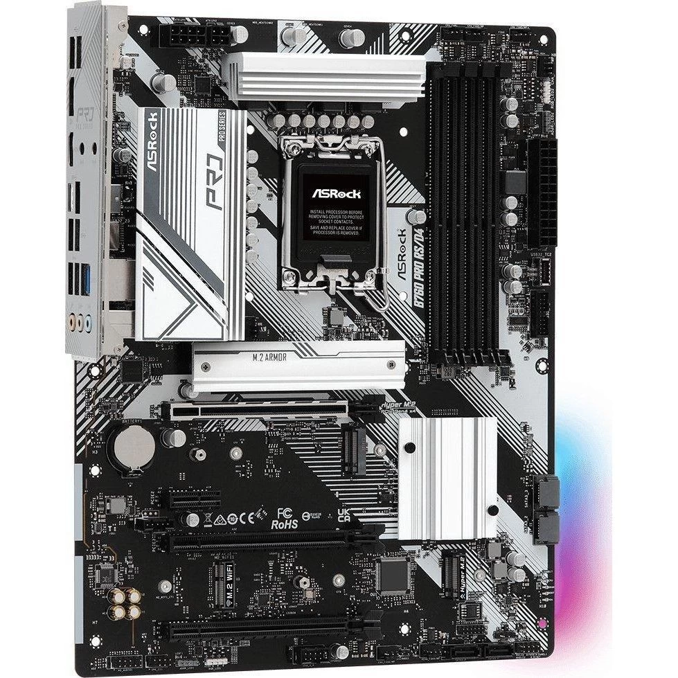 ASRock B760 Pro RS/D4 (B760_PRO_RS/D4) (UA) Бренд: ASRock; Тип роз'єму CPU: Socket 1700;
