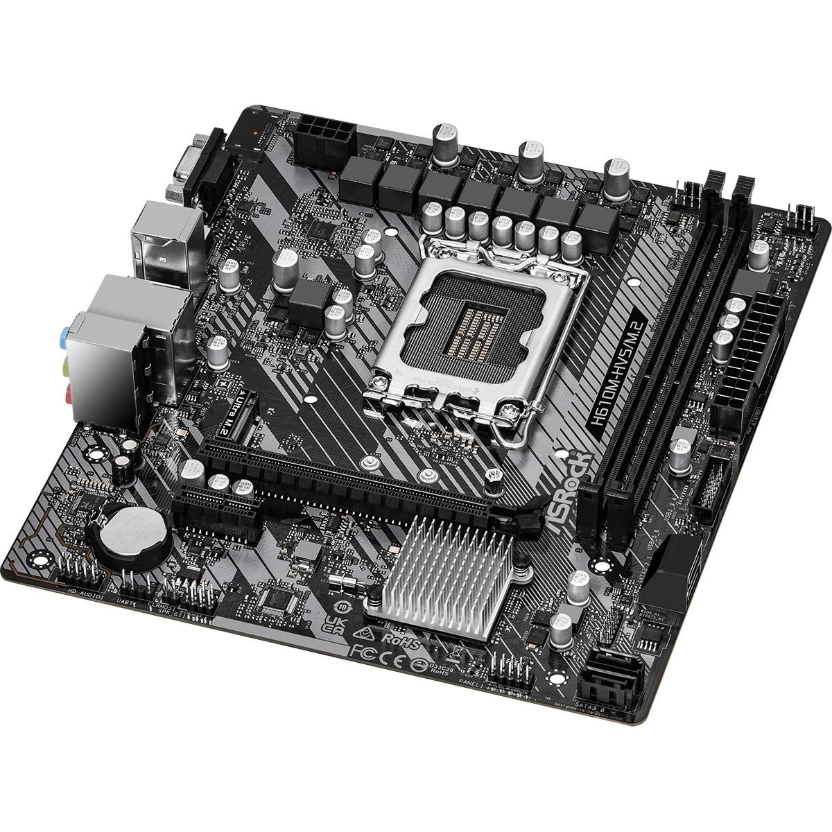 ASRock H610M-HVS/M.2 R2.0 (H610M-HVS/M.2_R2.0) (UA) Бренд: ASRock; Тип роз'єму CPU: Socket 1700;