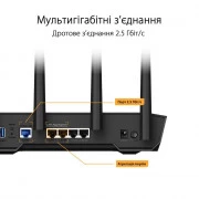 Бездротовий маршрутизатор (роутер) ASUS TUF Gaming AX4200 (90IG07Q0-MO3100) (UA)