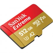 SanDisk 512 GB microSDXC UHS-I U3 V30 A2 Extreme + SD-Adapter (SDSQXAV-512G-GN6MA)