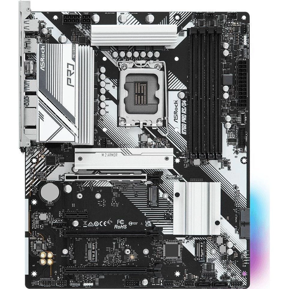 ASRock B760 Pro RS/D4 (B760_PRO_RS/D4) (UA) Охолодження південного мосту радіатор