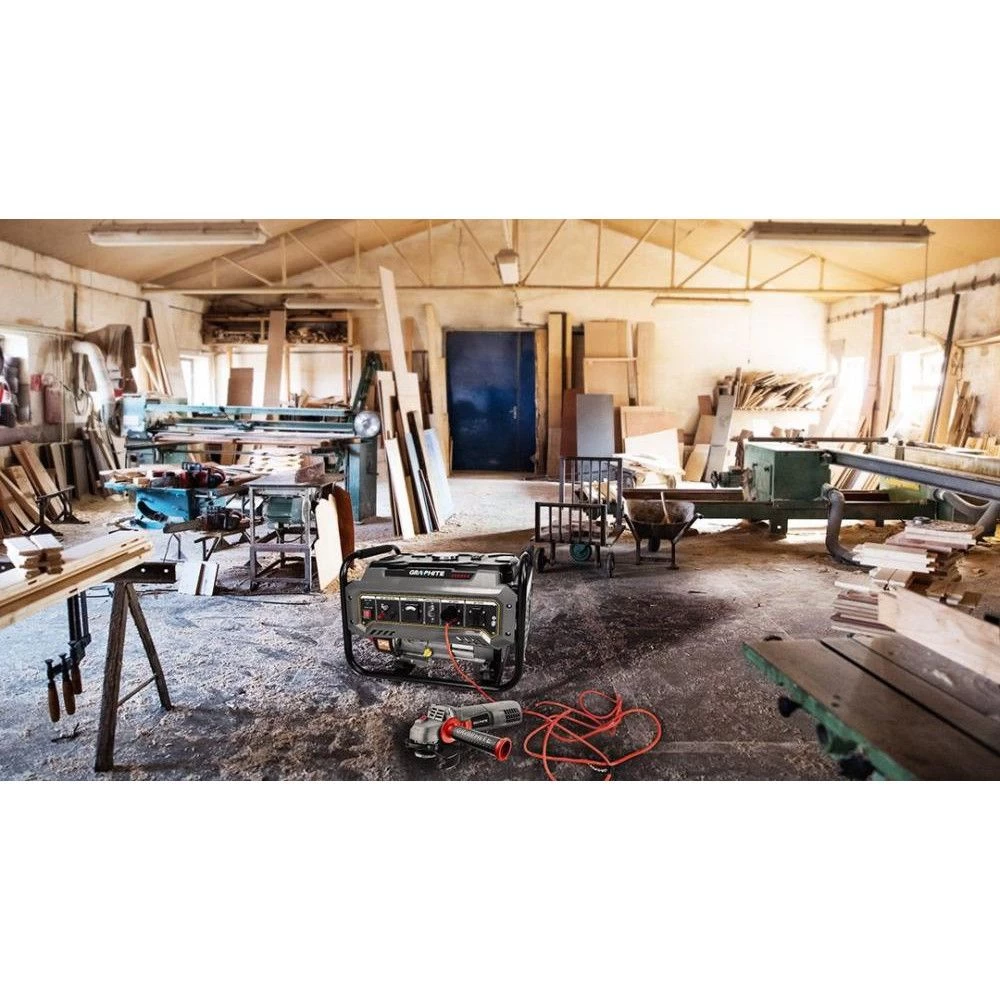 Бензиновий генератор Graphite 58G904 (UA) Тип двигуна 4-тактний, 1- циліндровий OHV