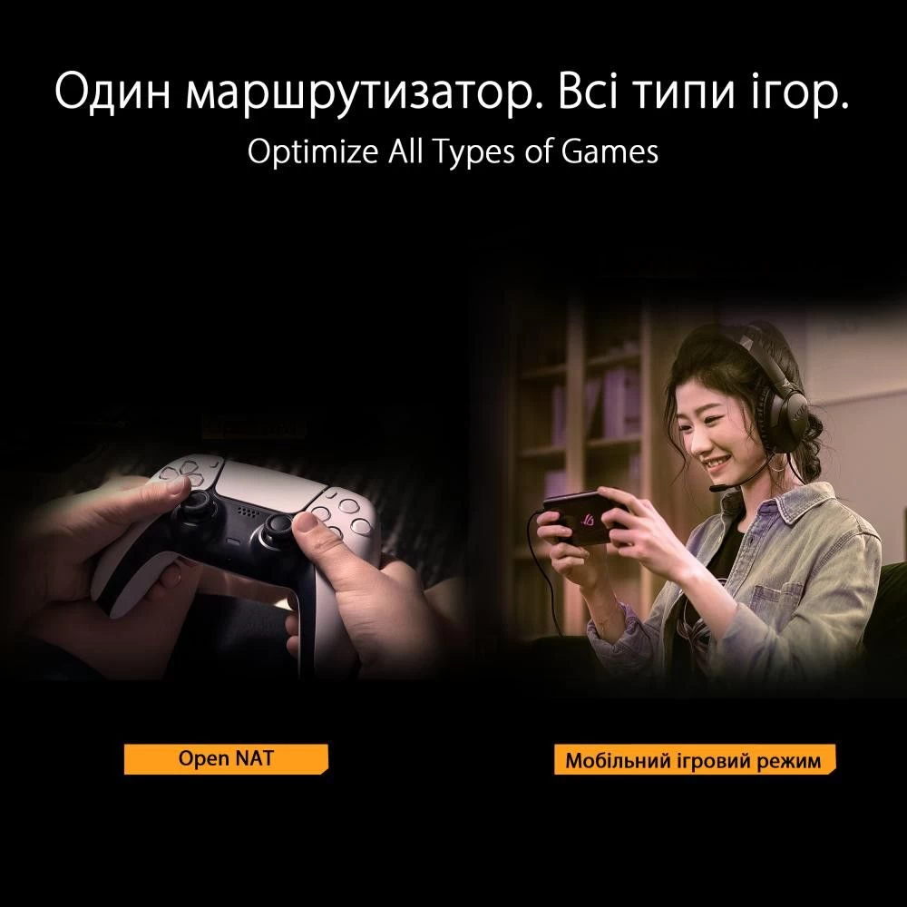 Беспроводной маршрутизатор (роутер) ASUS TUF Gaming AX4200 (90IG07Q0-MO3100) (UA) Максимальная скорость соединения, Мбит/с 574+3603