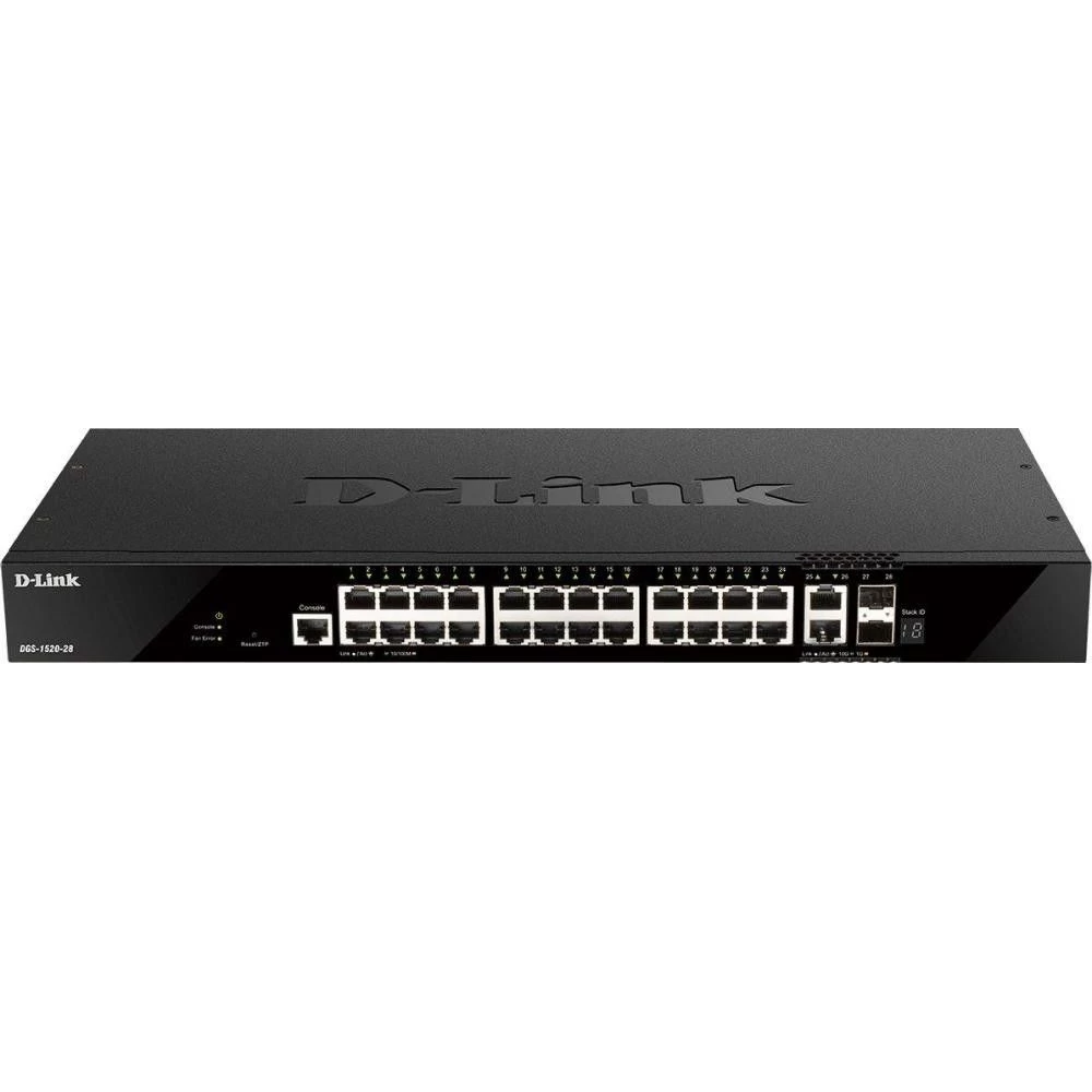 Коммутатор управляемый уровня 3 D-Link DGS-1520-28 (UA) Количество портов SFP+ 2