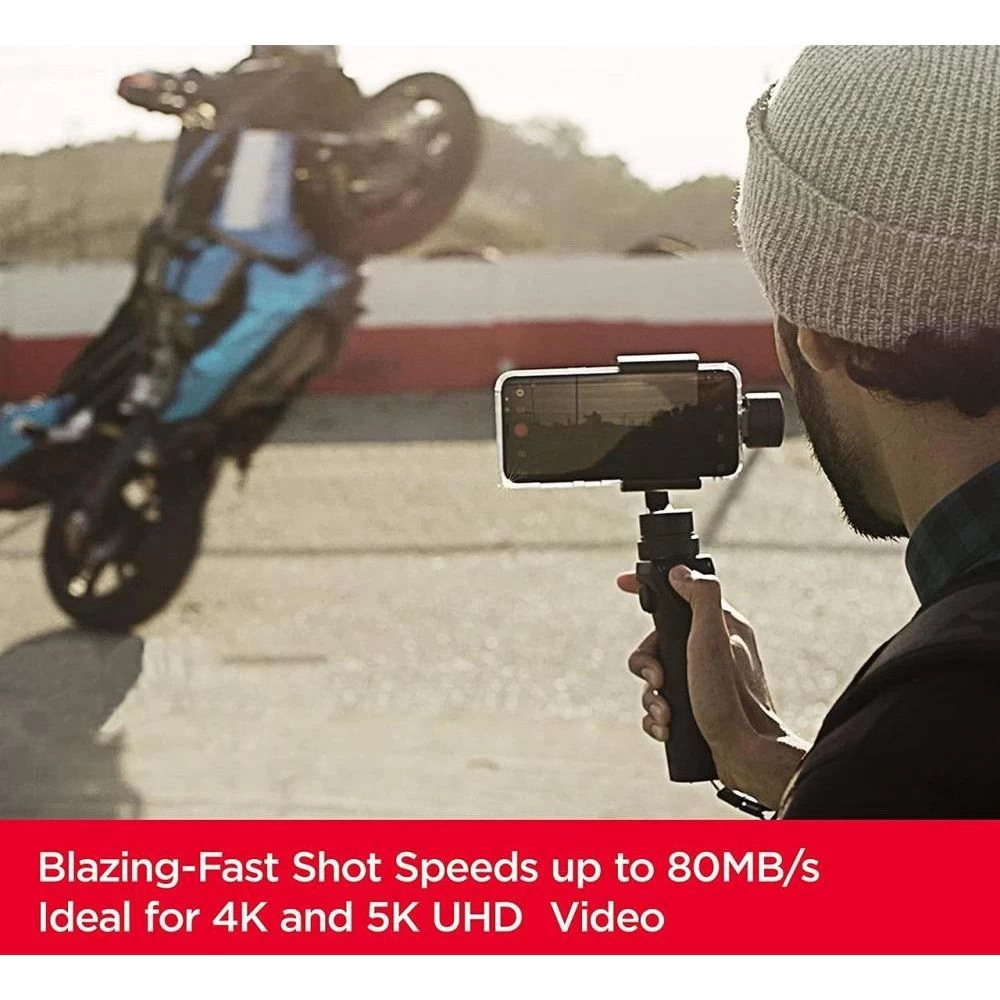 SanDisk 256 GB microSDXC UHS-I U3 V30 A2 Extreme (SDSQXAV-256G-GN6MA) (UA) Video Speed Class V30