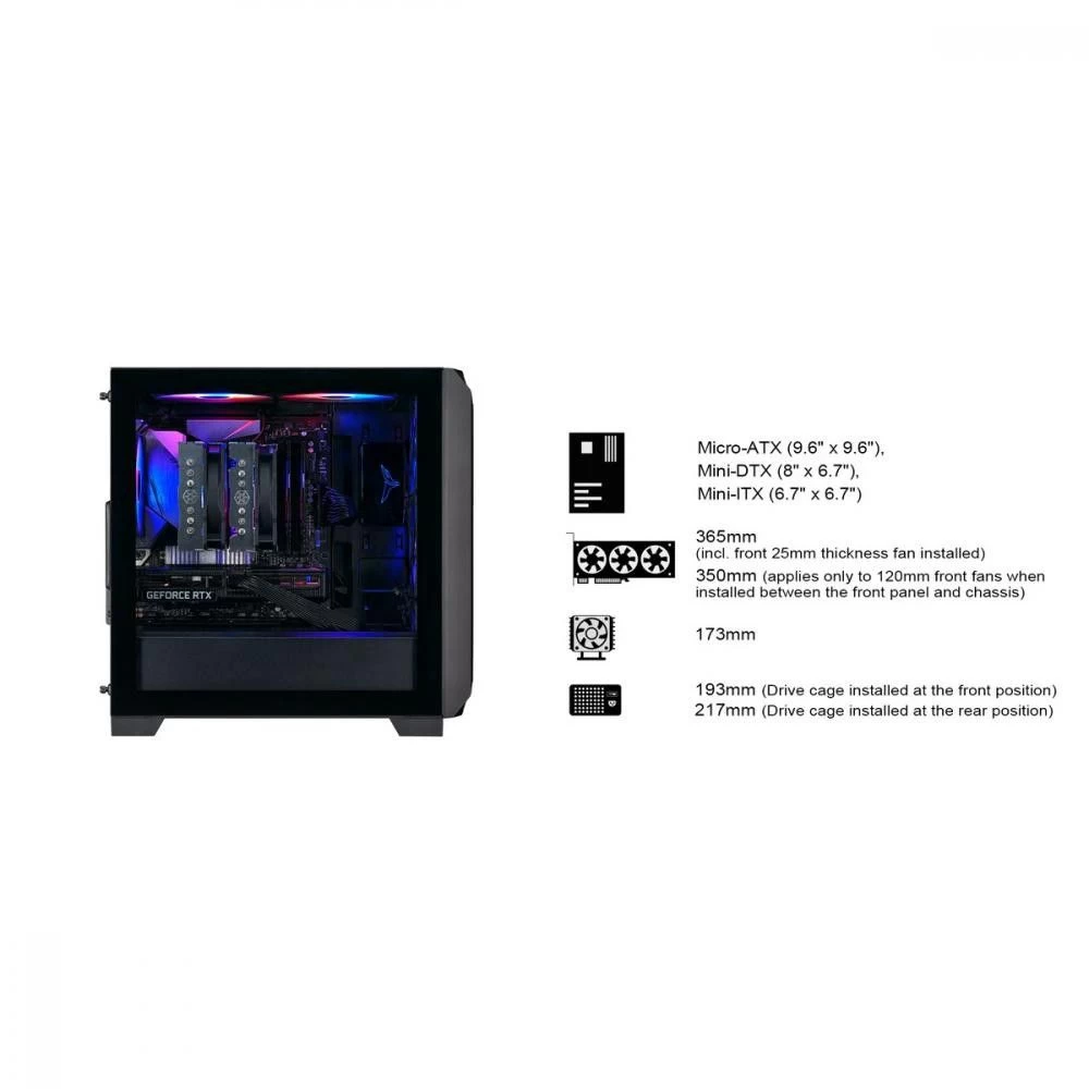 Silverstone FARA 312Z Black (SST-FA312Z-BG) (UA) Типорозмір Mini-Tower