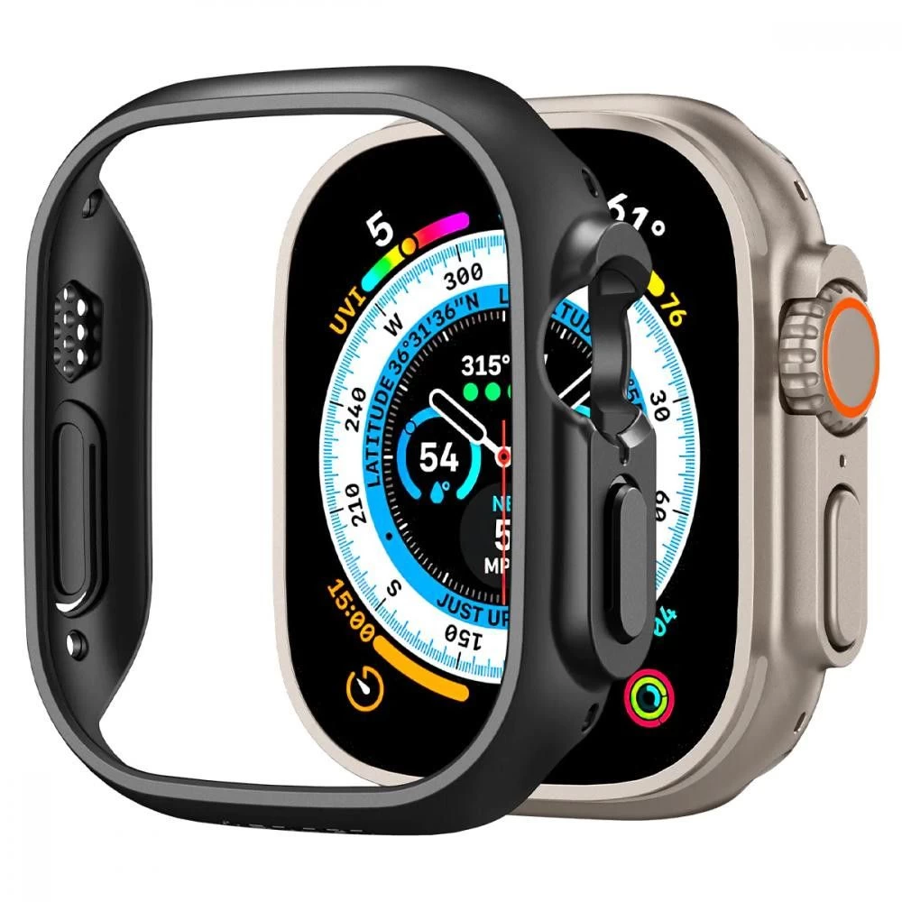 чохол Spigen Чохол Thin Fit для Apple Watch Ultra 49 mm Black (ACS05458) (UA)