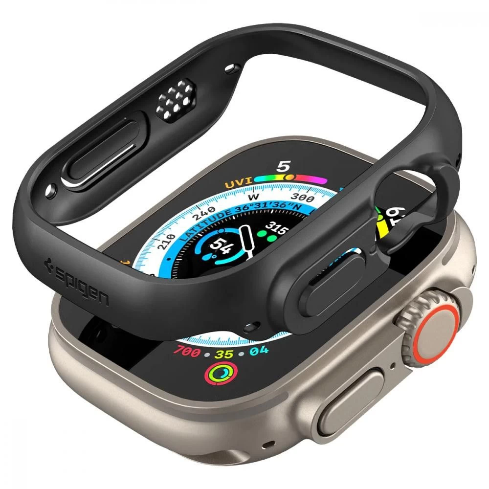 чохол Spigen Чохол Thin Fit для Apple Watch Ultra 49 mm Black (ACS05458) (UA) Сумісність Apple Watch 49mm