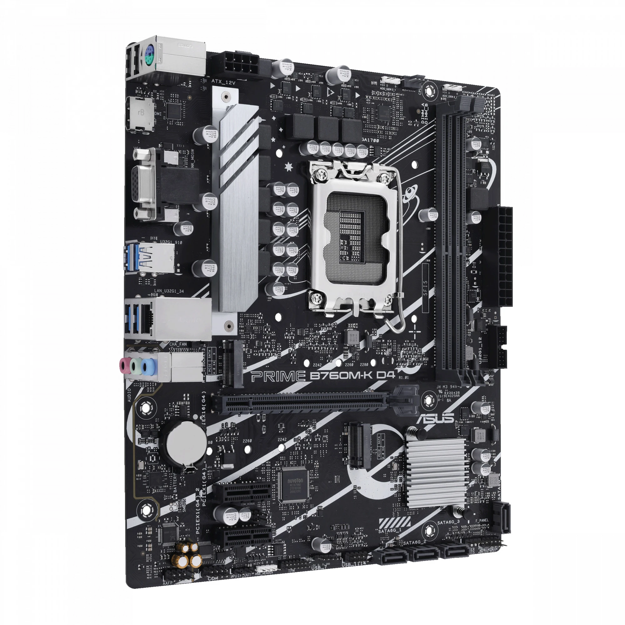 ASUS PRIME B760M-K D4 (90MB1DS0-M0EAY0) (UA) Бренд: ASUS; Тип роз'єму CPU: Socket 1700;