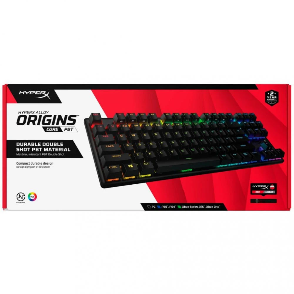 HyperX Alloy Origins Core PBT HX Red (639N7AA) (UA) Бренд: HyperX; Призначення: для