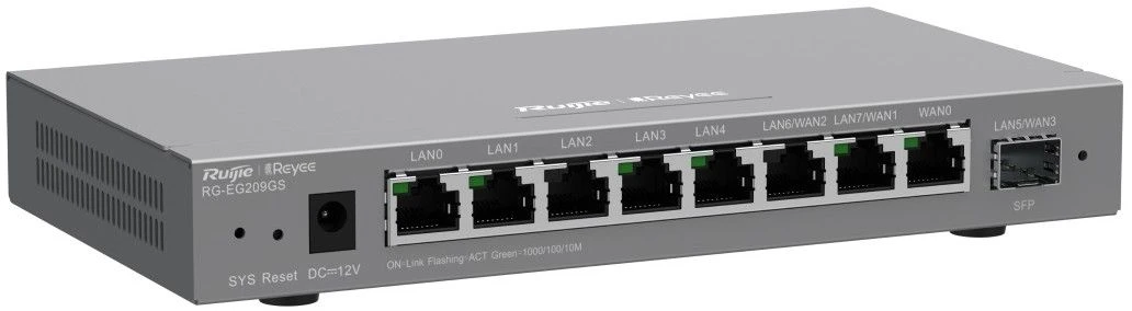 Маршрутизатор Ruijie Reyee RG-EG209GS (UA) Тип: дротові; Призначення