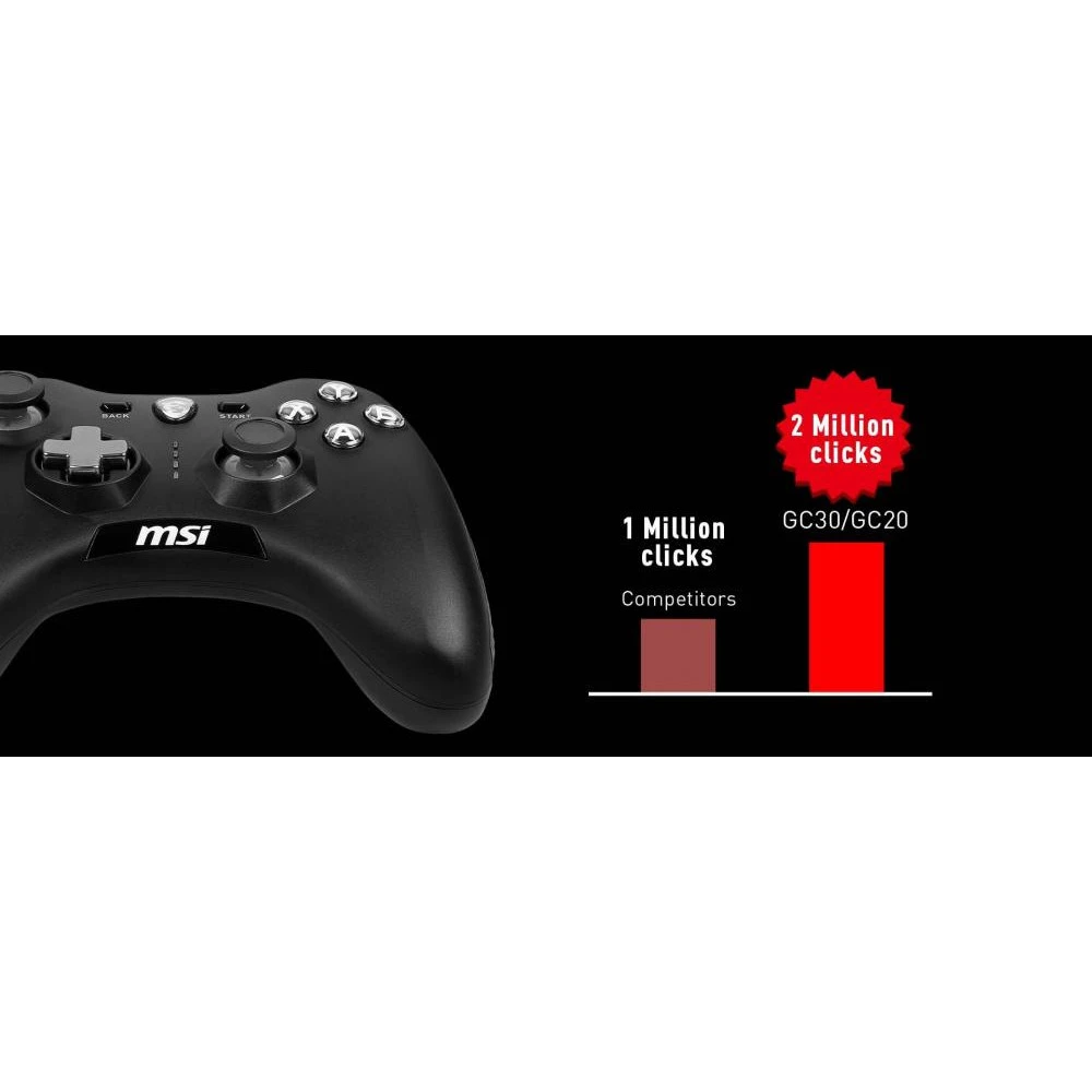 MSI Force GC20 V2 Black (S10-04G0050-EC4) (UA) Количество кнопок 16