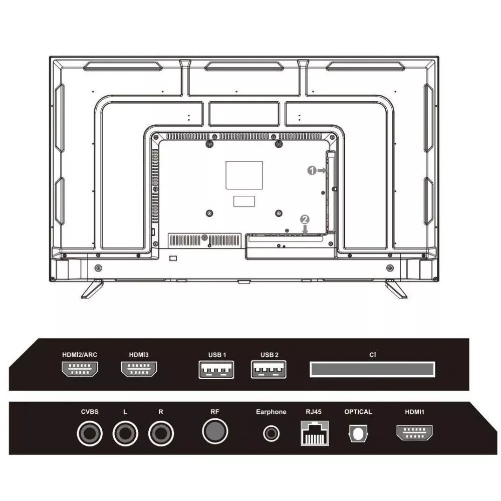Mystery MTV-5560UDT2 Тип матрицы LED