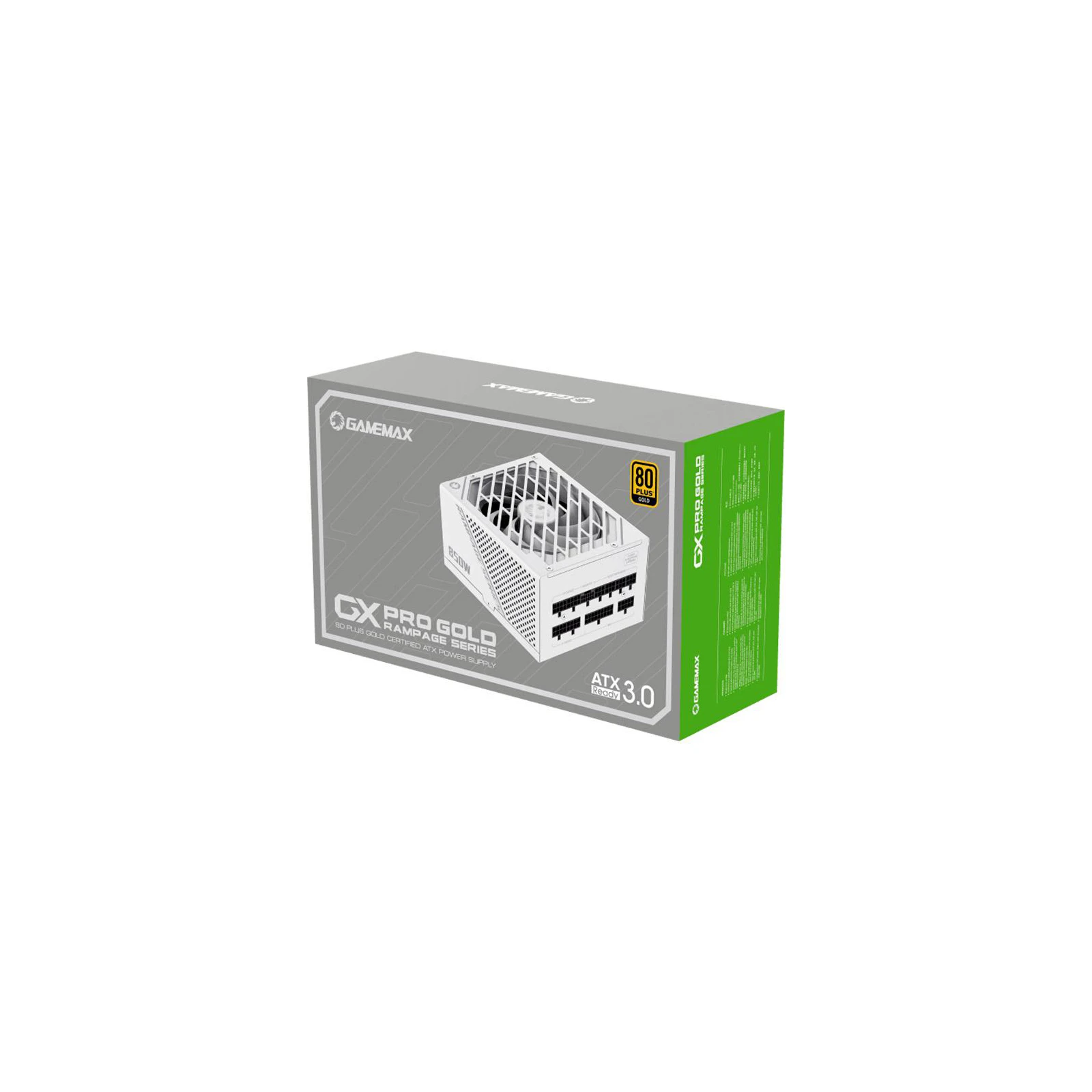 Gamemax 850W (GX-850 PRO WT (ATX3.0 PCIe5.0)) (UA) Тип БП модульні, для комп'ютерів