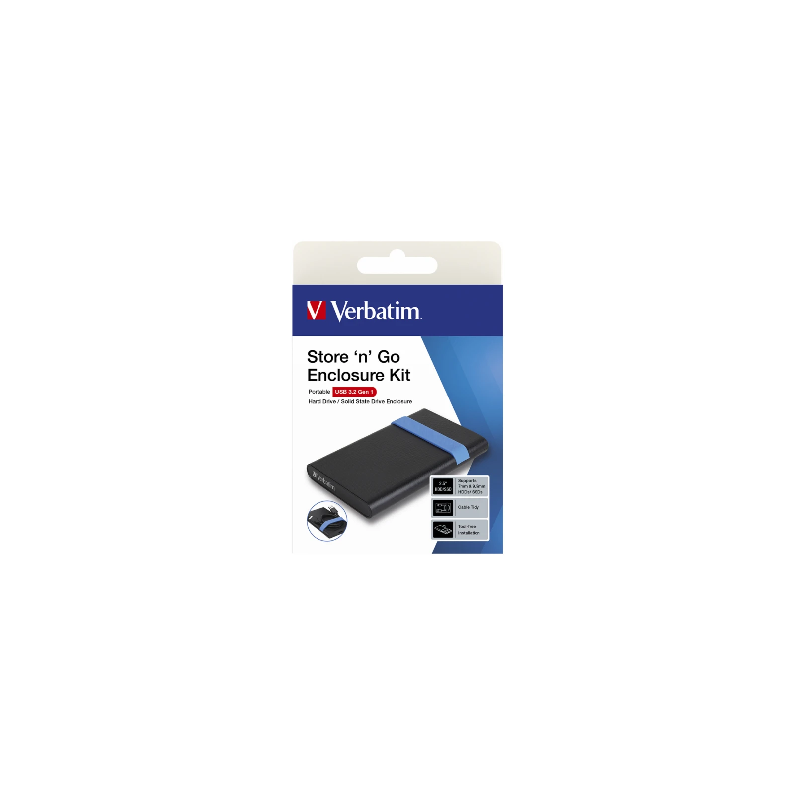 Verbatim SSD\HDD 2.5 USB 3.2 GEN 1-SuperSpeed ​​(53106) (UA) Призначення: для HDD, для SSD;