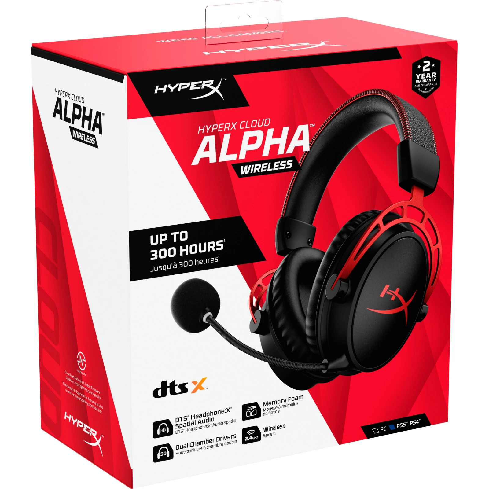 HyperX Cloud Alpha Wireless Black (4P5D4AA) (UA) Назначение для ноутбука, для телефона, для телевизора