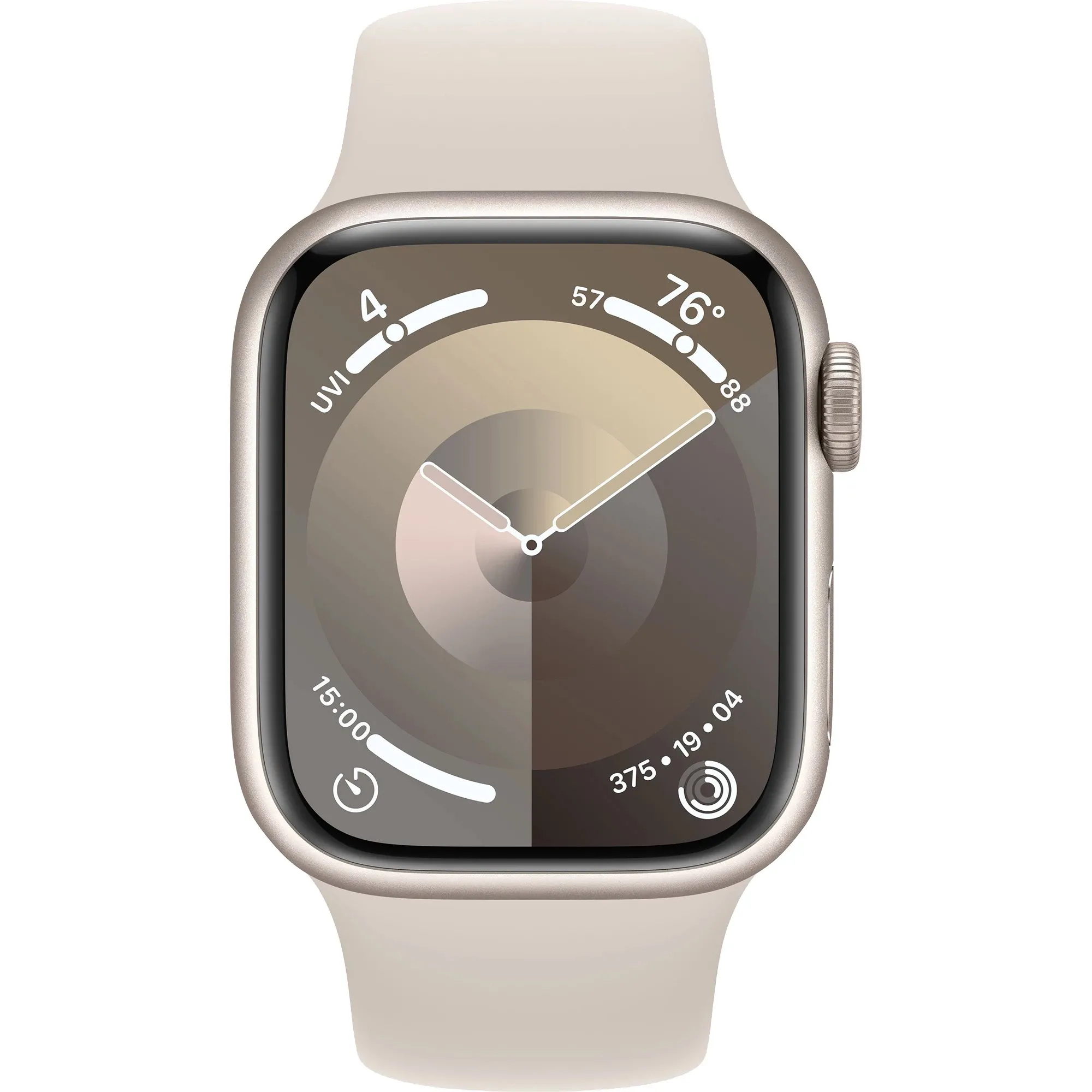 Apple Watch Series 9 GPS 45mm Starlight Aluminum Case w. Starlight Sport Band - M/L (MR973) Бренд: Apple; Линейка: Watch Series 9 GPS; iOS: