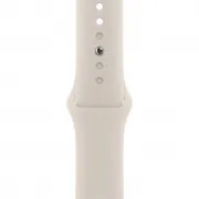 Apple Watch Series 9 GPS 45mm Starlight Aluminum Case w. Starlight Sport Band - M/L (MR973)