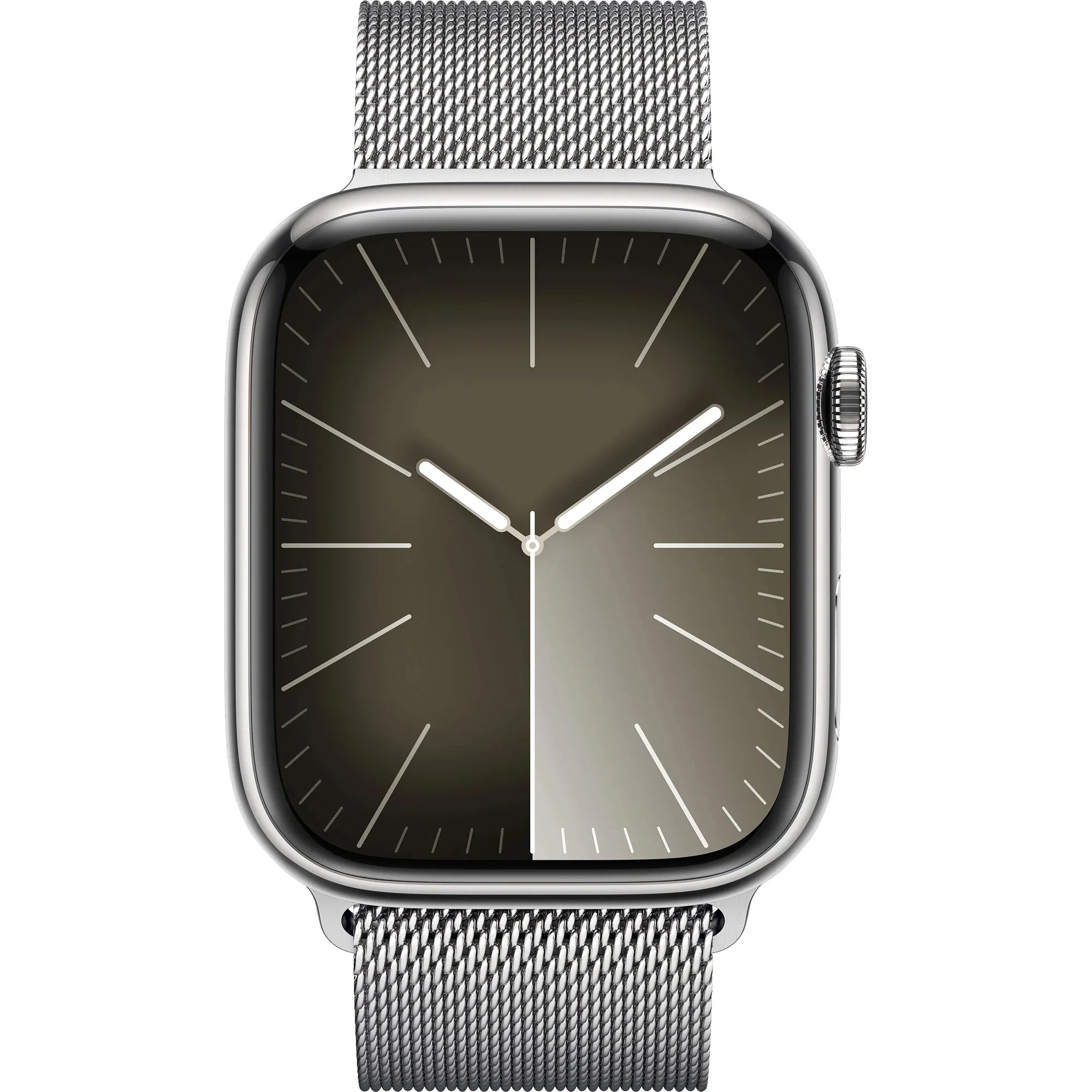 Apple Watch Series 9 GPS + Cellular 41mm Silver S. Steel Case w. Silver Milanese Loop (MRJ43) Лінійка Watch Series 9 GPS + Cellular