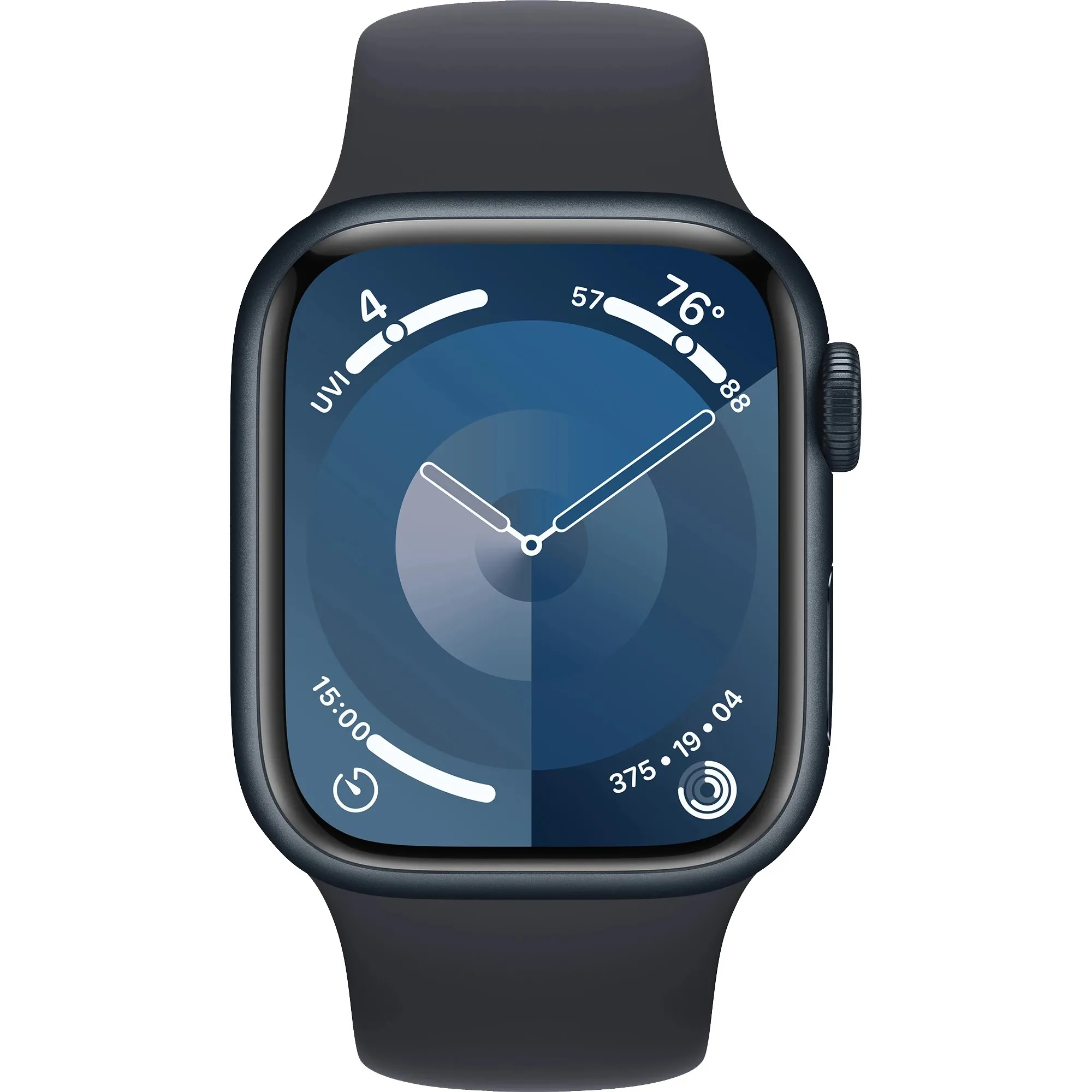 Apple Watch Series 9 GPS + Cellular 45mm Midnight Aluminum Case w. Midnight Sport Band - S/M (MRMC3) Бренд: Apple; Линейка: Watch Series 9 GPS +