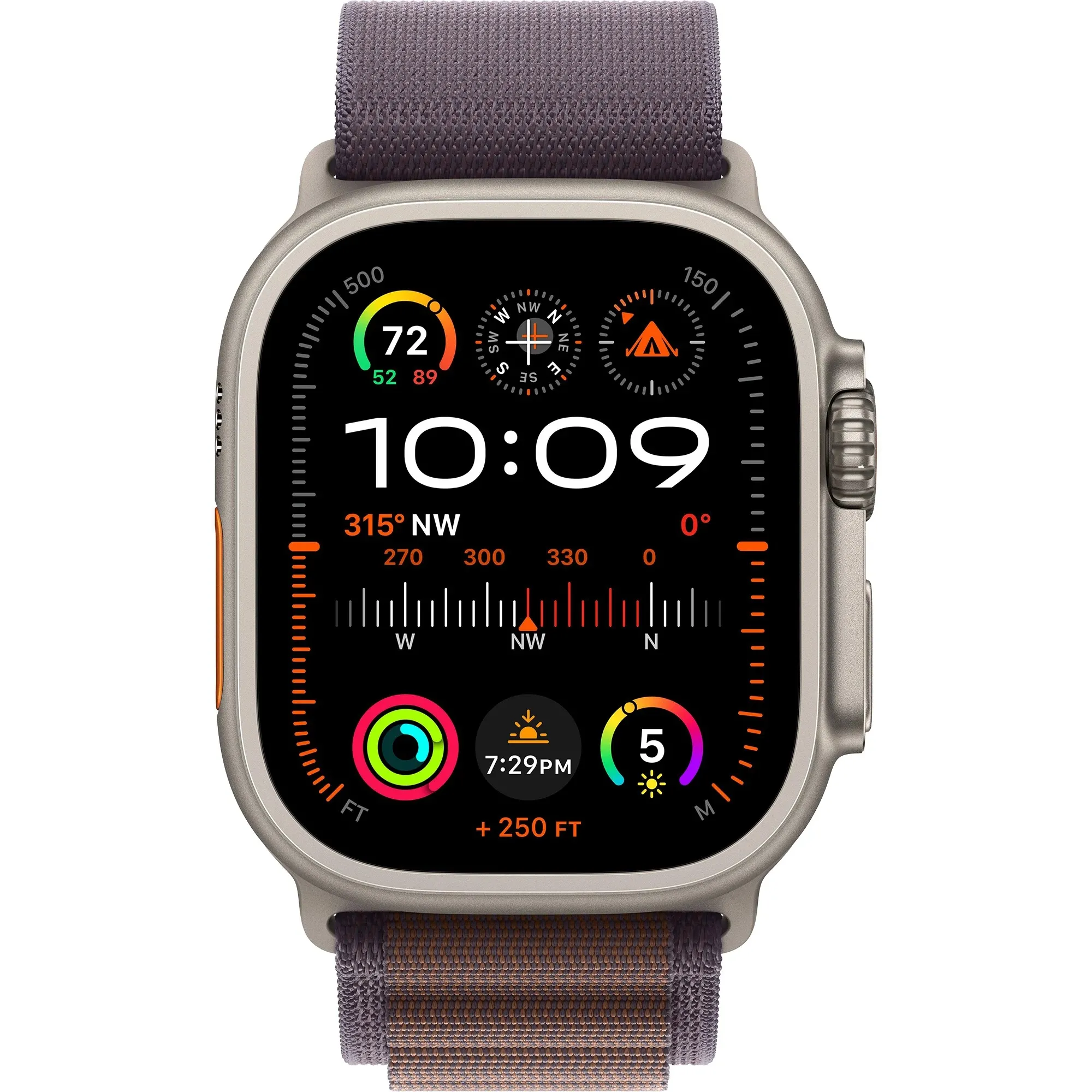 Apple Watch Ultra 2 GPS + Cellular 49mm Titanium Case with Indigo Alpine Loop - Large (MREW3) Бренд: Apple; Линейка: Watch Ultra 2; iOS: