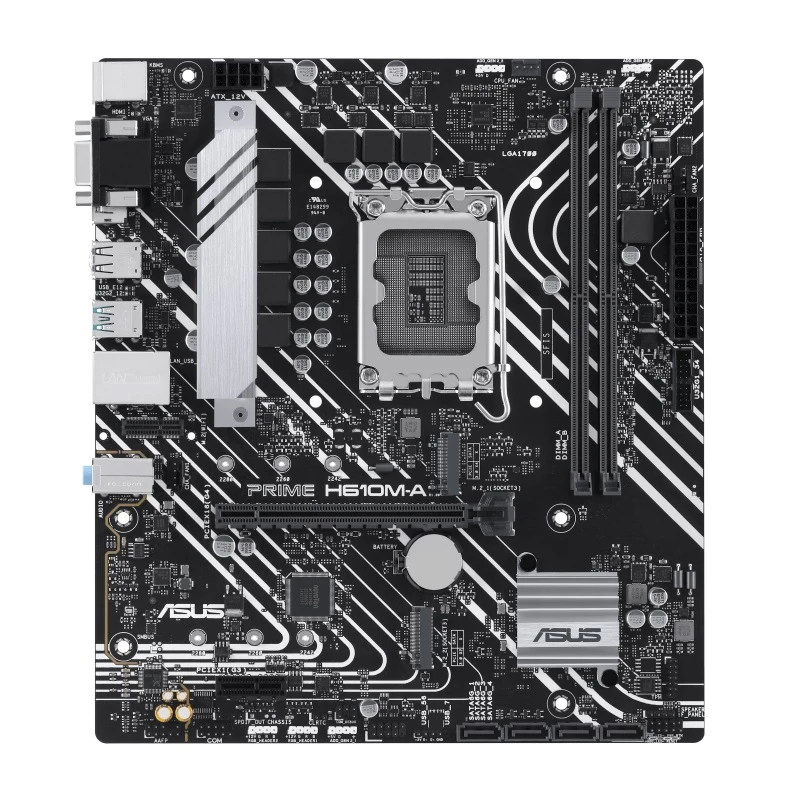 Asus Prime H610M-A-CSM Socket 1700 (90MB1G20-M0EAYC) (UA) Сокет: LGA1700; Чіпсет: Intel H610;