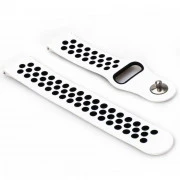 BeCover Nike Style для Xiaomi Amazfit Bip/Bip Lite/Bip S Lite/GTR 42mm/GTS/TicWatch S2/TicWatch E White-Black (705705)