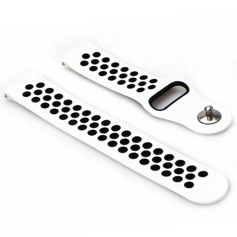 BeCover Nike Style для Xiaomi Amazfit Bip/Bip Lite/Bip S Lite/GTR 42mm/GTS/TicWatch S2/TicWatch E White-Black (705705) Тип: ремешок; Совместимость: Xiaomi