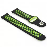 BeCover Vents Style для Xiaomi iMi KW66/Mi Watch Color/Watch S1 Active/Haylou LS01/LS05 Black-Green (705802)