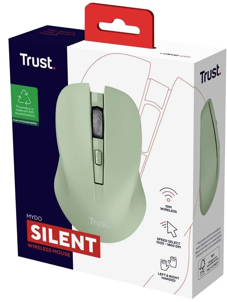 Trust MYDO SILENT, WL, Зелений (25042_TRUST) (UA) Призначення для ноутбука; настільний комп'ютер