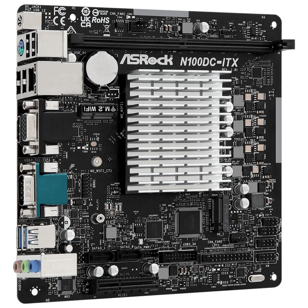 ASRock N100DC-ITX (UA) Бренд: ASRock; Тип разъема CPU:
