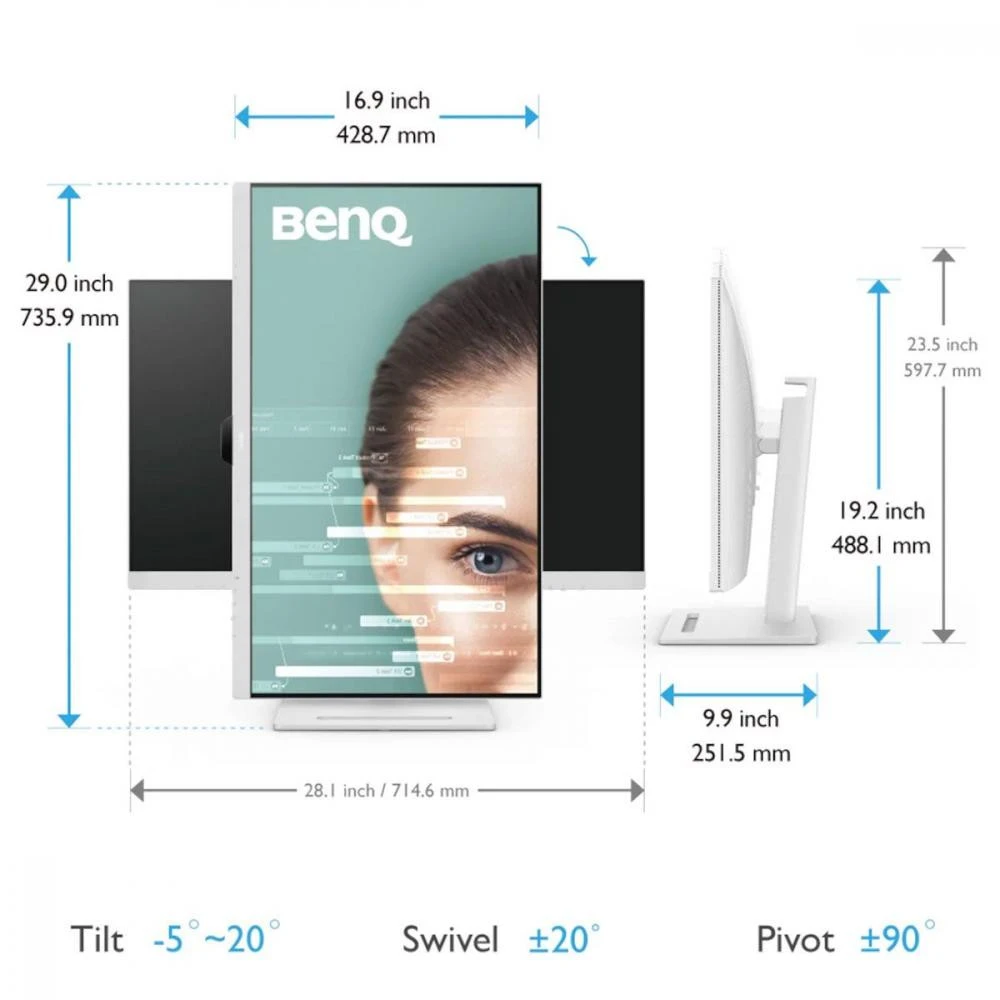 BenQ GW3290QT (9H.LLHLA.TBE) (UA) Бренд: BenQ; Діагональ екрану,