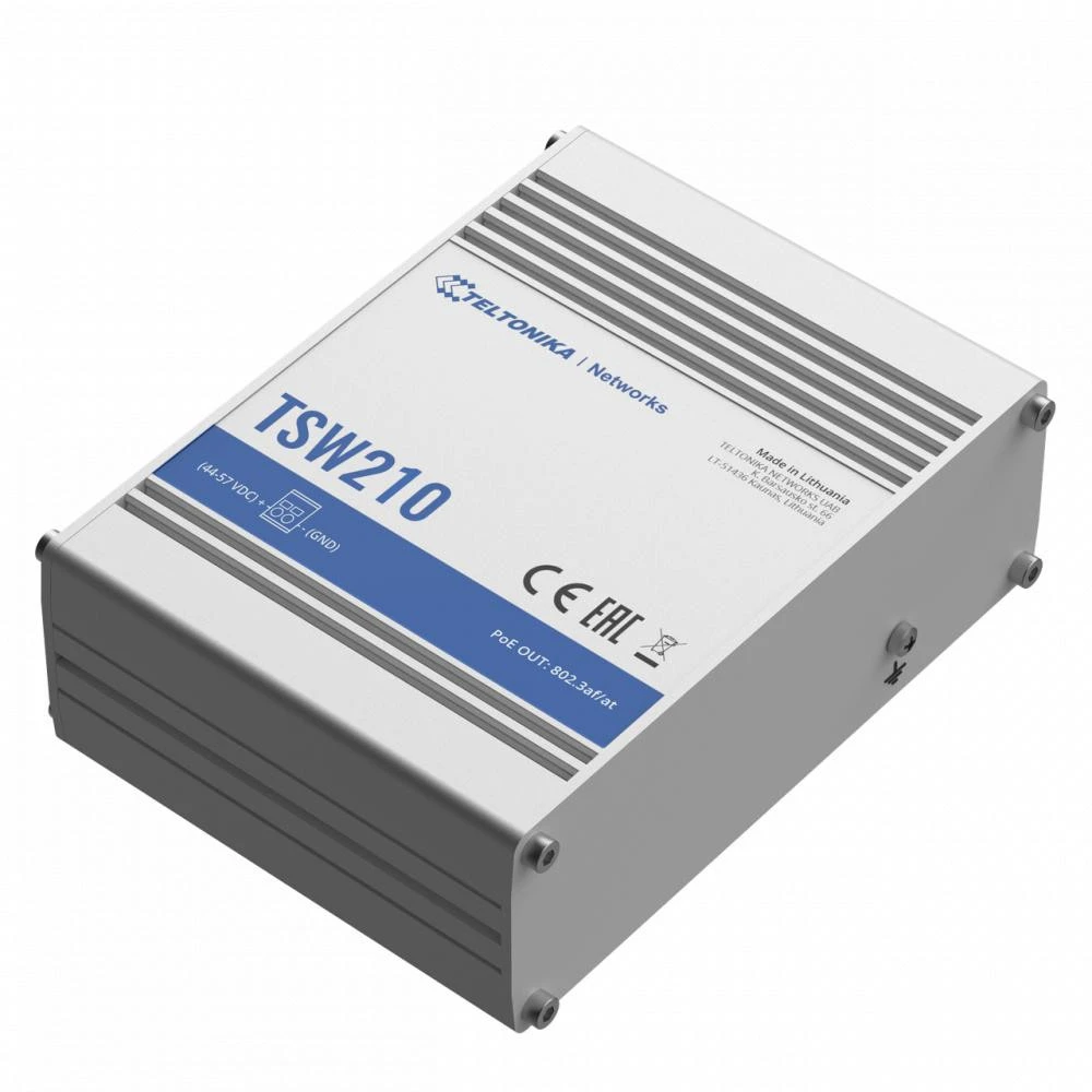 Коммутатор неуправляемый Teltonika TSW210 (TSW210000000) (UA) Бренд: Teltonika; Количество портов