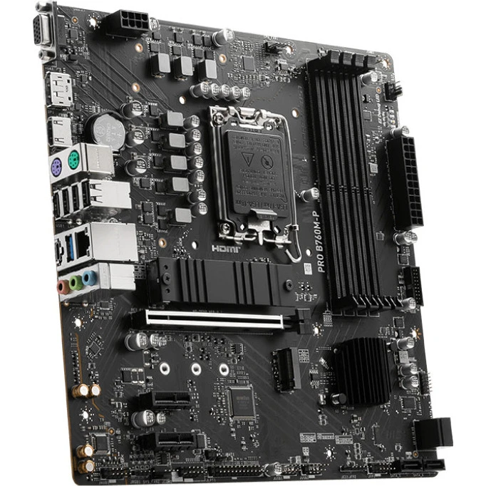 MSI Pro B760M-P (911-7E02-011) (UA) Бренд: MSI; Тип роз'єму CPU: Socket 1700;