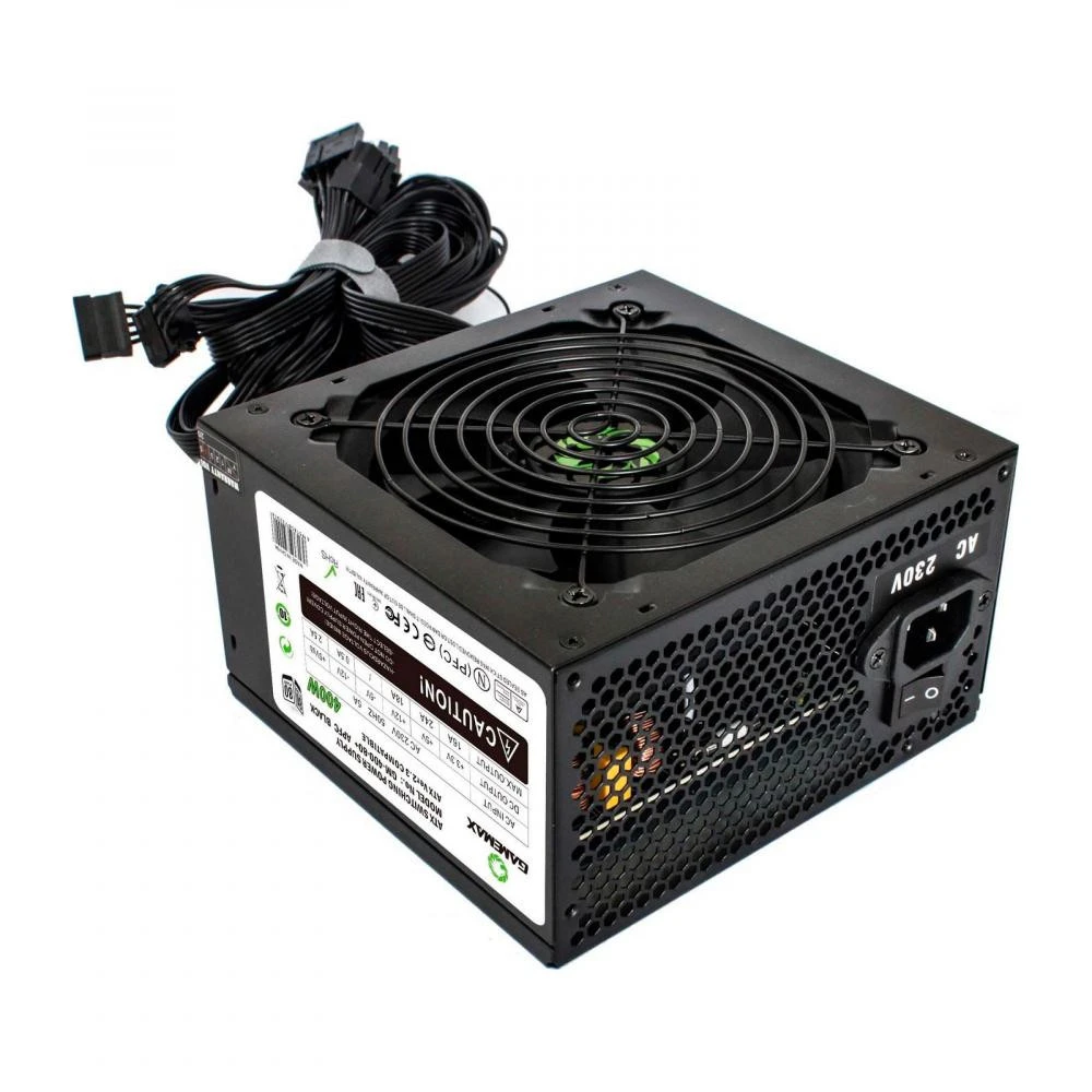 GameMax GM-400-80+APFC BLACK (UA) Бренд: GameMax; Форм-фактор БП: ATX;