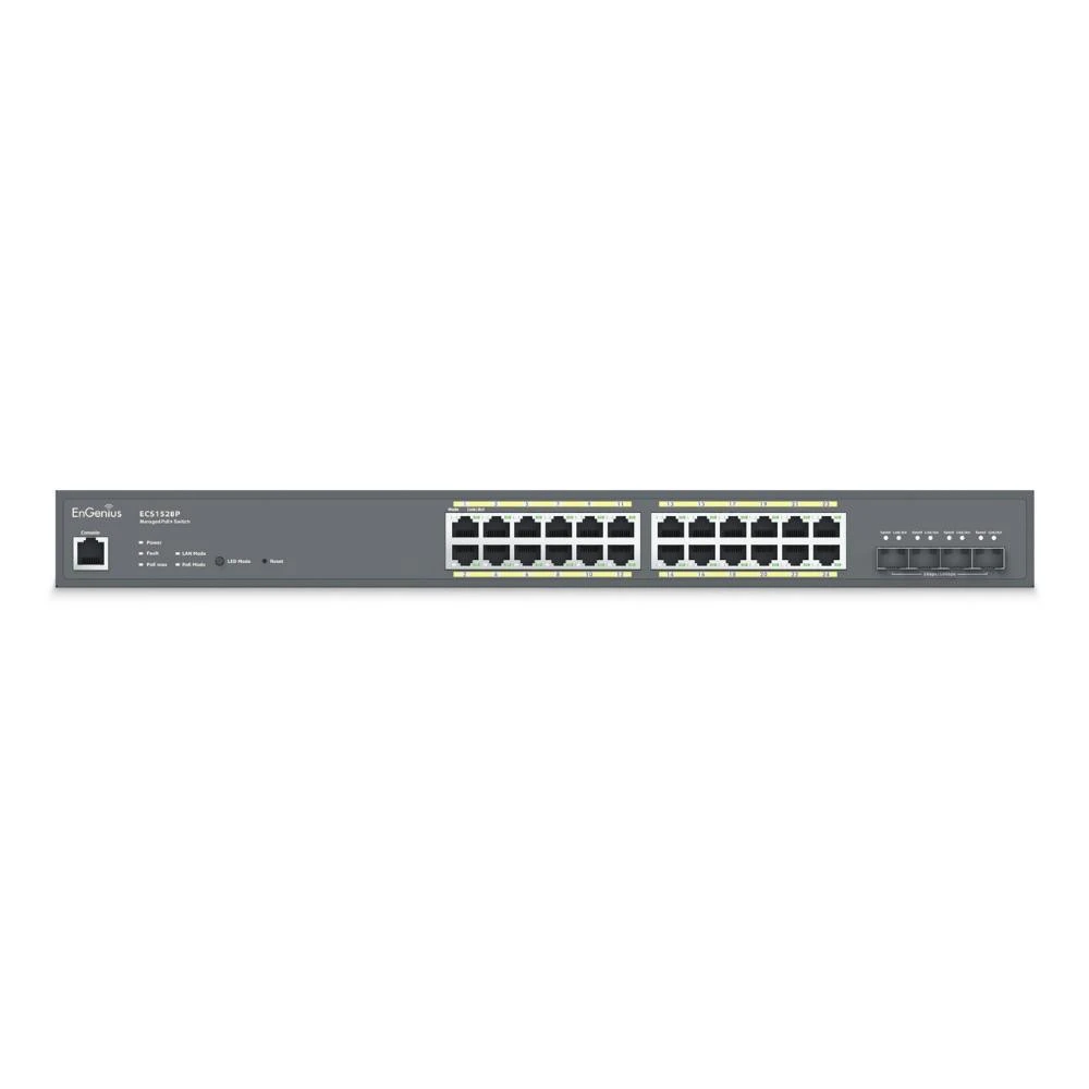 Комутатор керований EnGenius ECS1528P (1402A0098301) Кількість портів Fast Ethernet (10/100) Ні