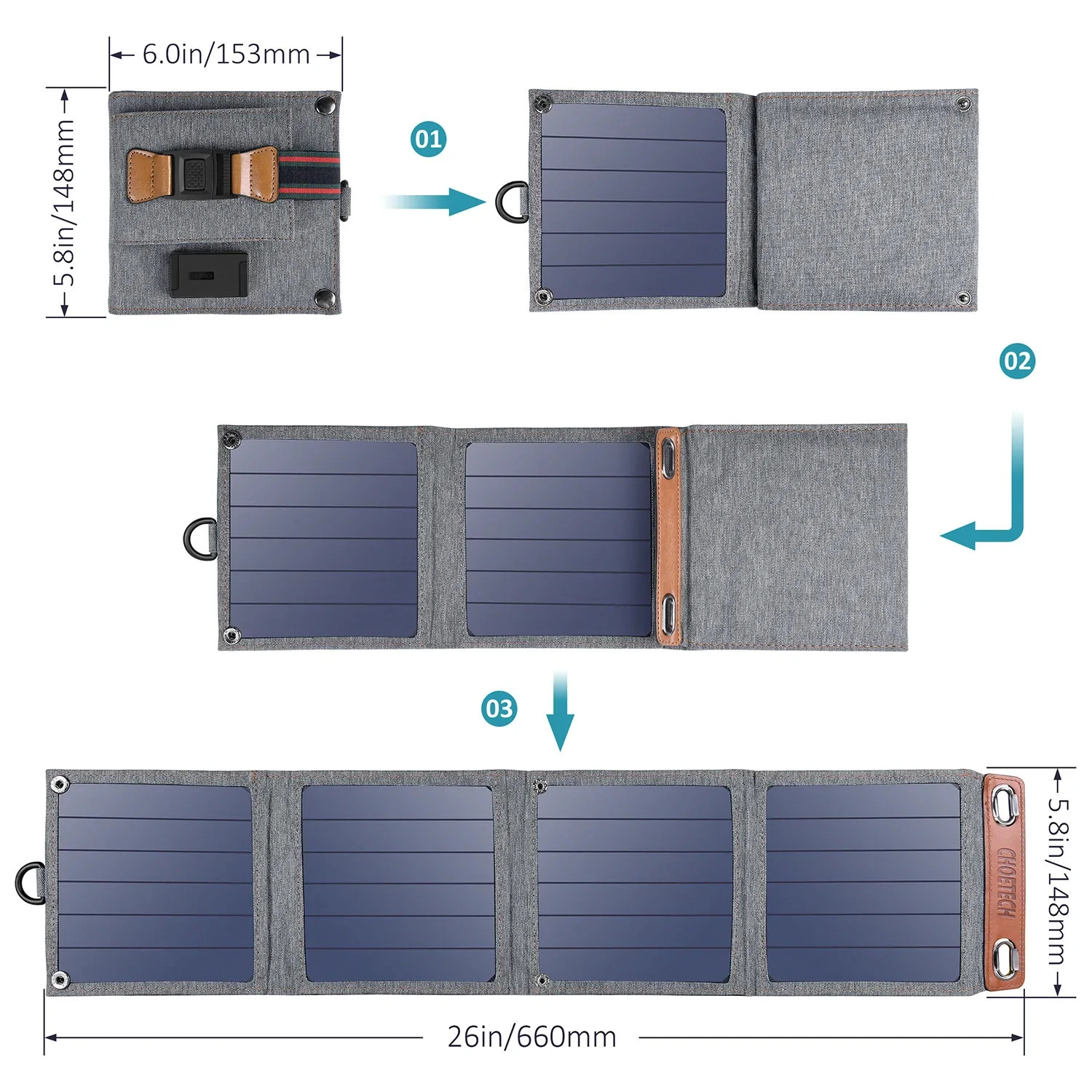Choetech Solar panel 14 Watt (SC004) (UA) Бренд: Choetech; Максимальна