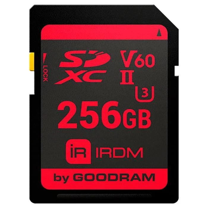 GOODRAM 256 GB SDXC UHS-II U3 IRDM IR-S6B0-2560R11 UHS Speed Class UHS-II (U3)