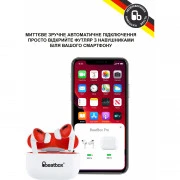 BeatBox PODS PRO 1 Wireless Charging White-Red (bbppro1wcwr) (UA)