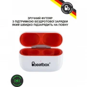 BeatBox PODS PRO 1 Wireless Charging White-Red (bbppro1wcwr) (UA)