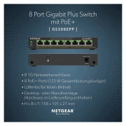 Комутатор мережевий Netgear GS308EPP-100PES (UA)