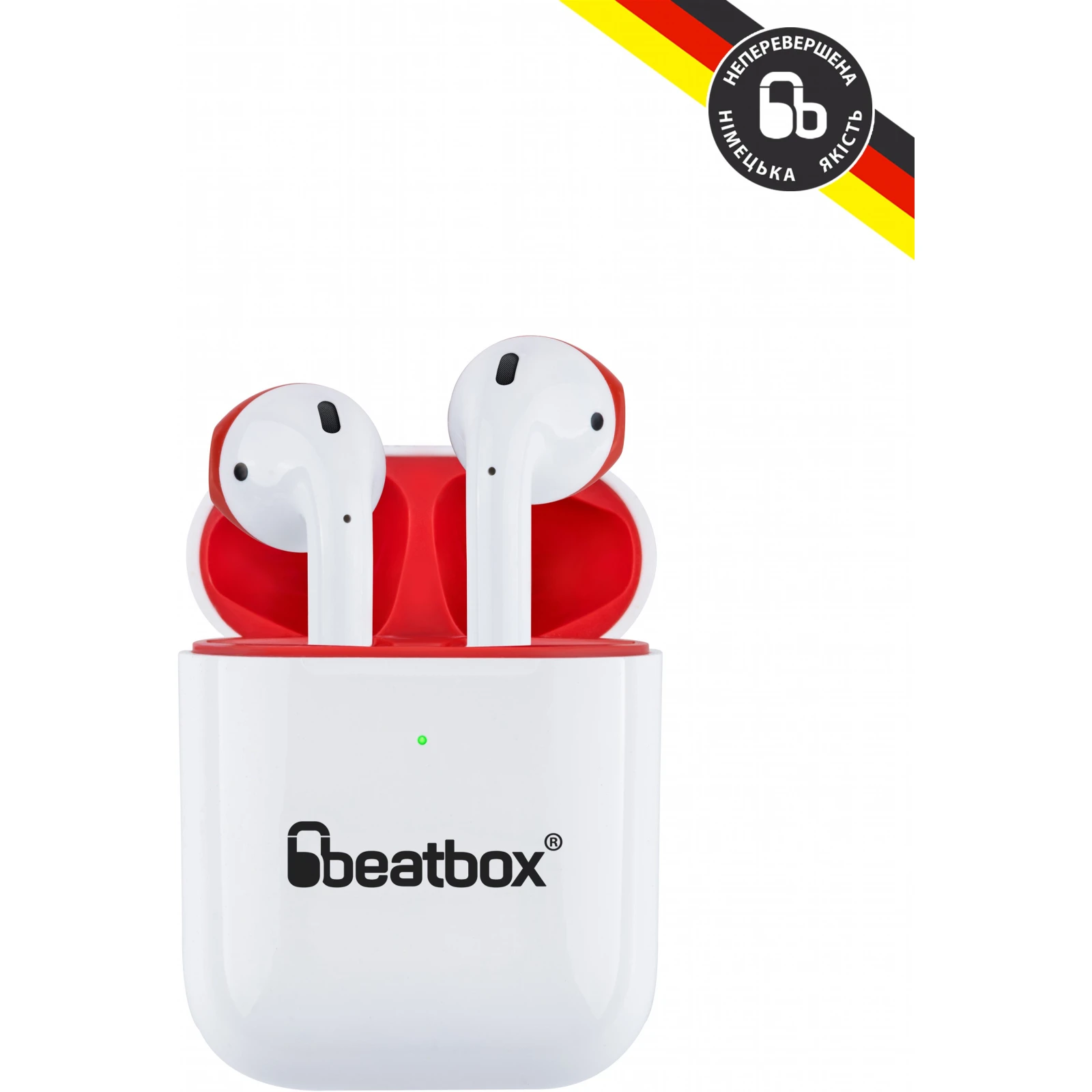 BeatBox PODS AIR 2 Wireless Charging White-Red (bbpair2wcwr) (UA) Призначення для телефону, для ноутбука