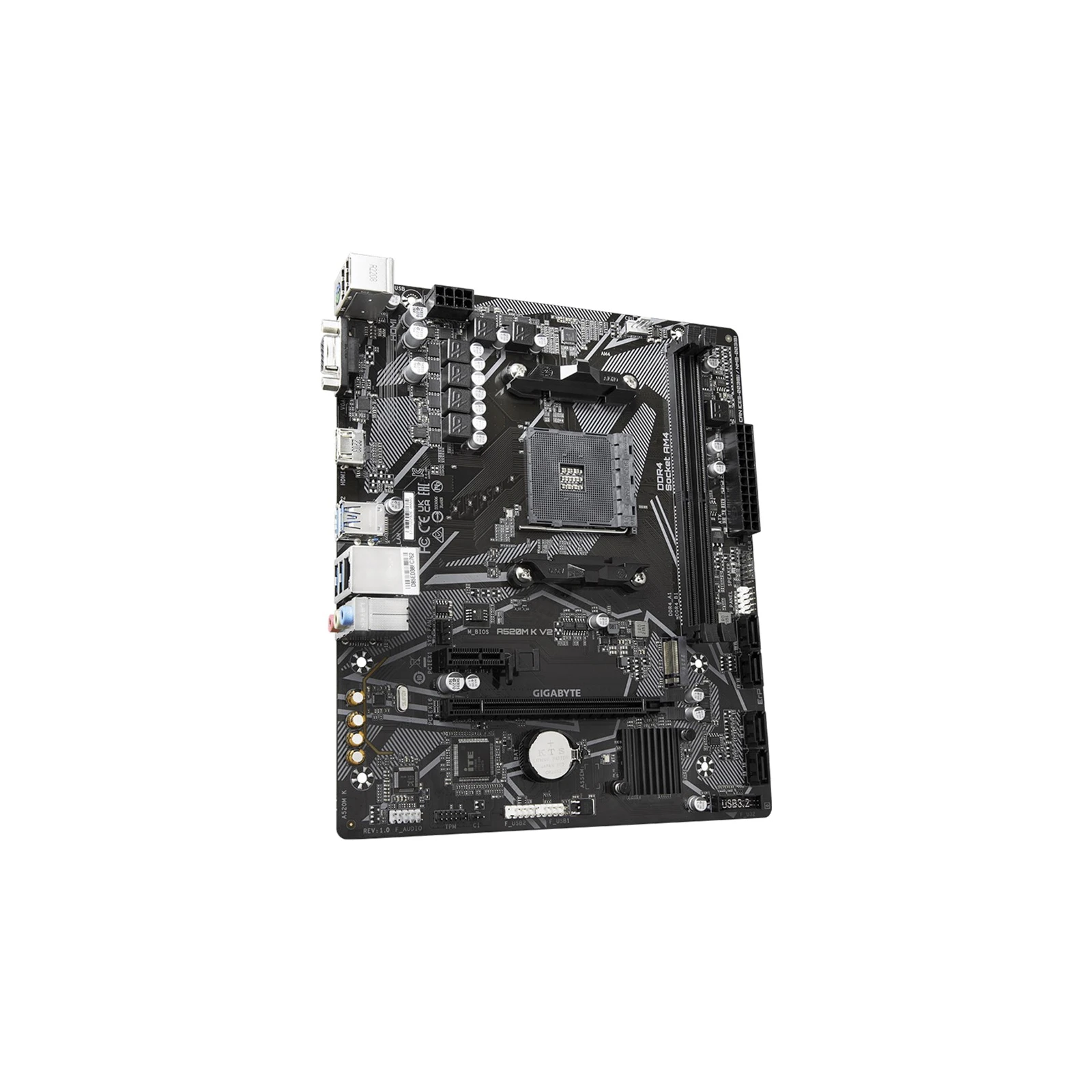 GIGABYTE A520M K V2 (UA) Назначение: обычная; Сокет: AM4;