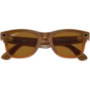 Смарт-очки Ray-ban Meta Wayfarer Shiny Caramel / Brown (RW4008 670683 53-22)