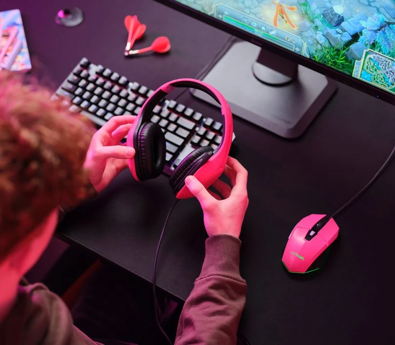 Trust GXT 415 ZIROX, 3.5мм, рожевий (24992) (UA) Чутливість 90 дБ