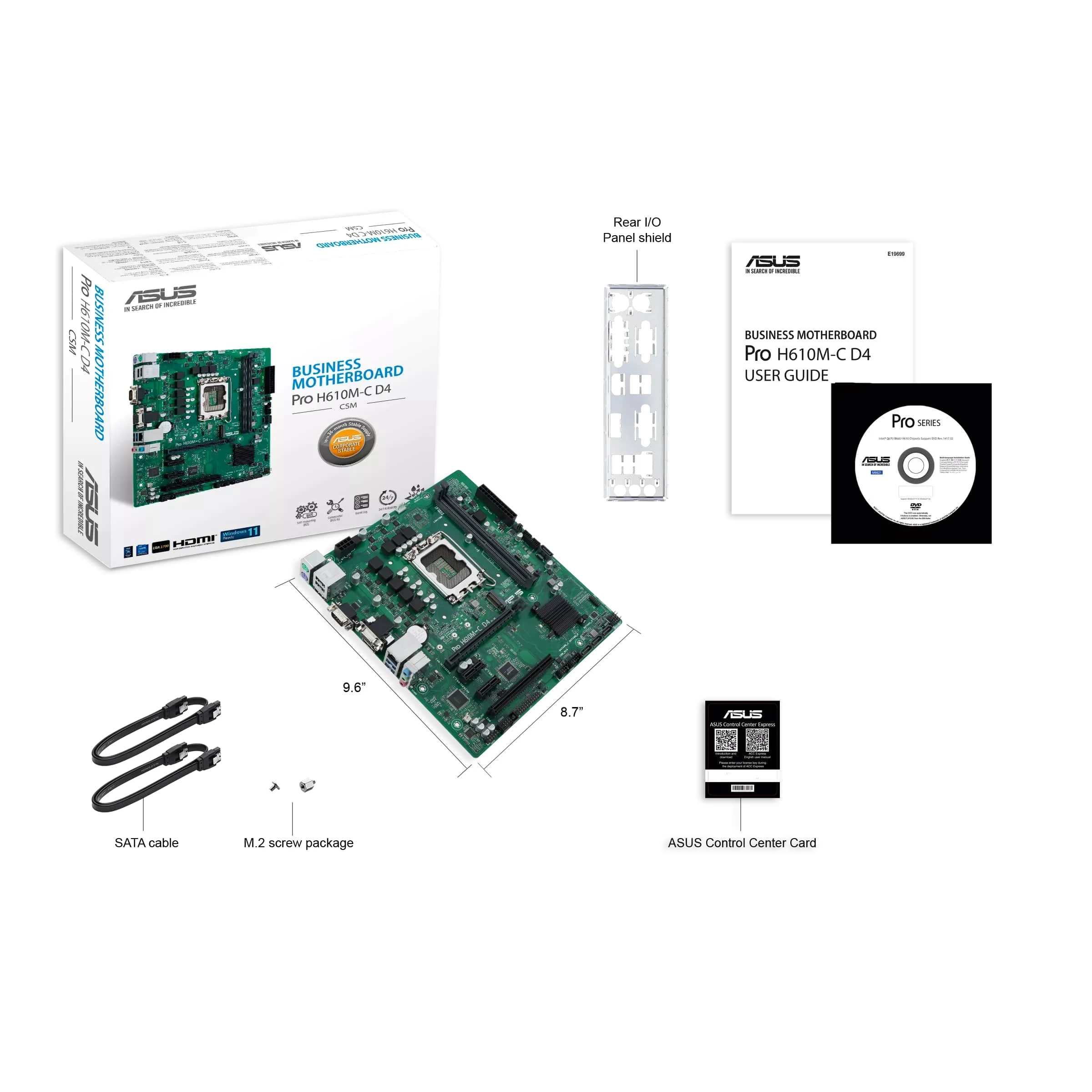 ASUS PRO H610M-C D4-CSM (90MB1A30-M0EAYC) (UA) У напрямку: геймерська (overclocking);